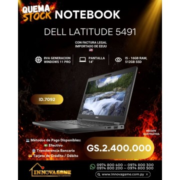 NOTEBOOK DELL LATITUDE 5491