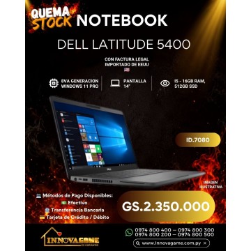 NOTEBOOK DELL LATITUDE 5400