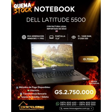 NOTEBOOK DELL LATITUDE 5500