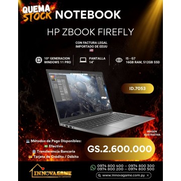 NOTEBOOK HP ZBOOK FIREFLY